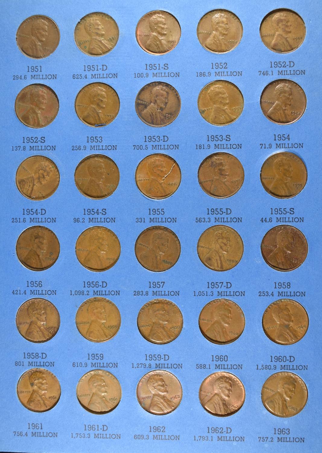 (3) LINCOLN CENT COLLECTIONS WHITMAN