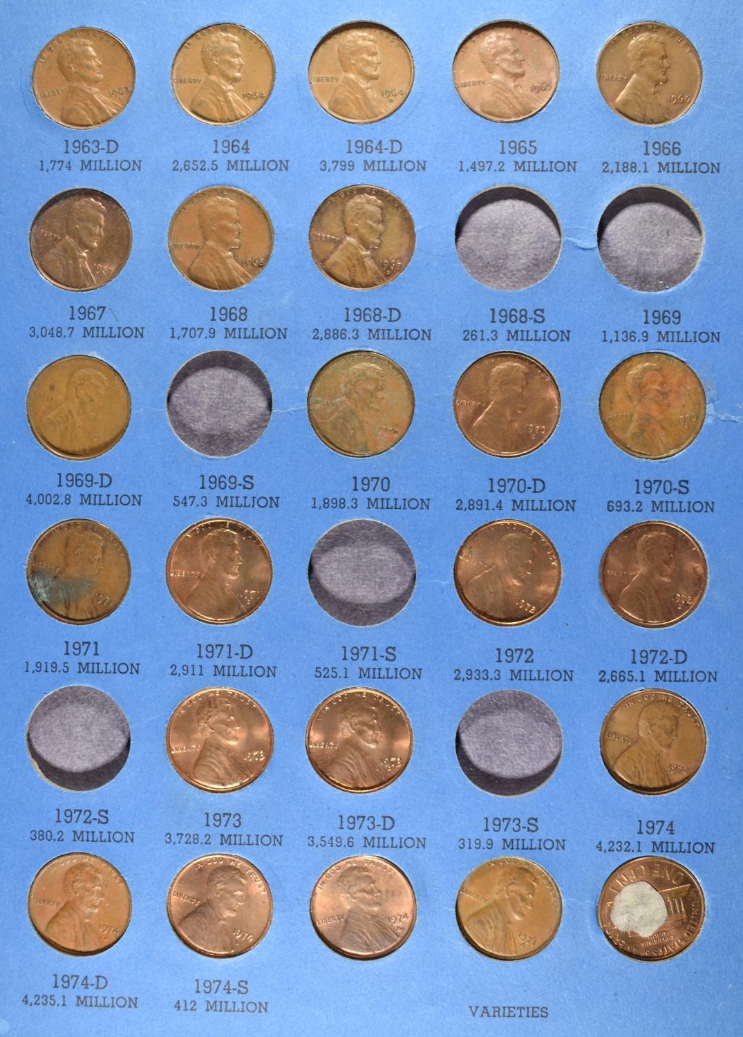 (3) LINCOLN CENT COLLECTIONS WHITMAN