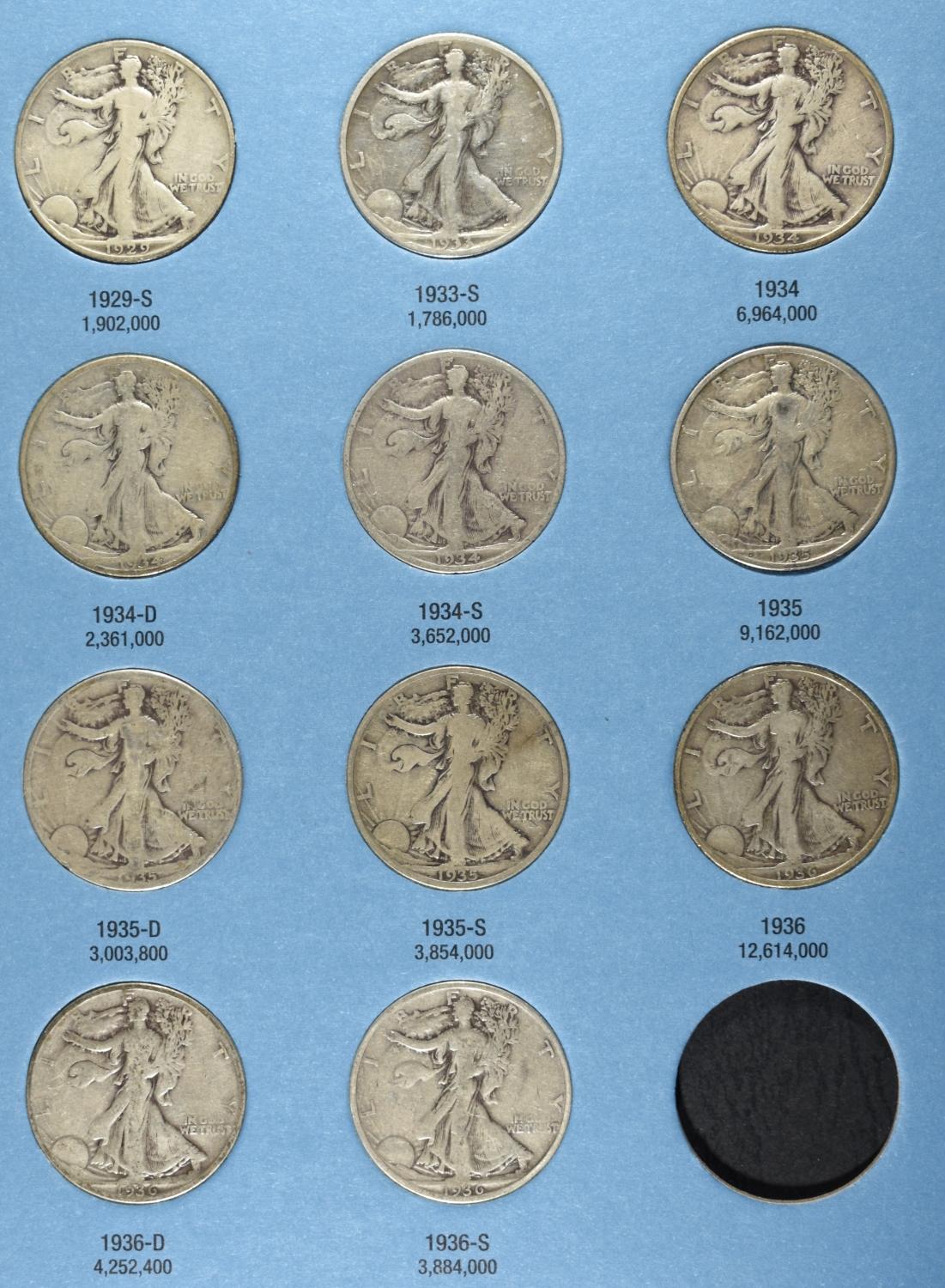 LIBERTY WALKING HALF DOLLARS COLLECTION