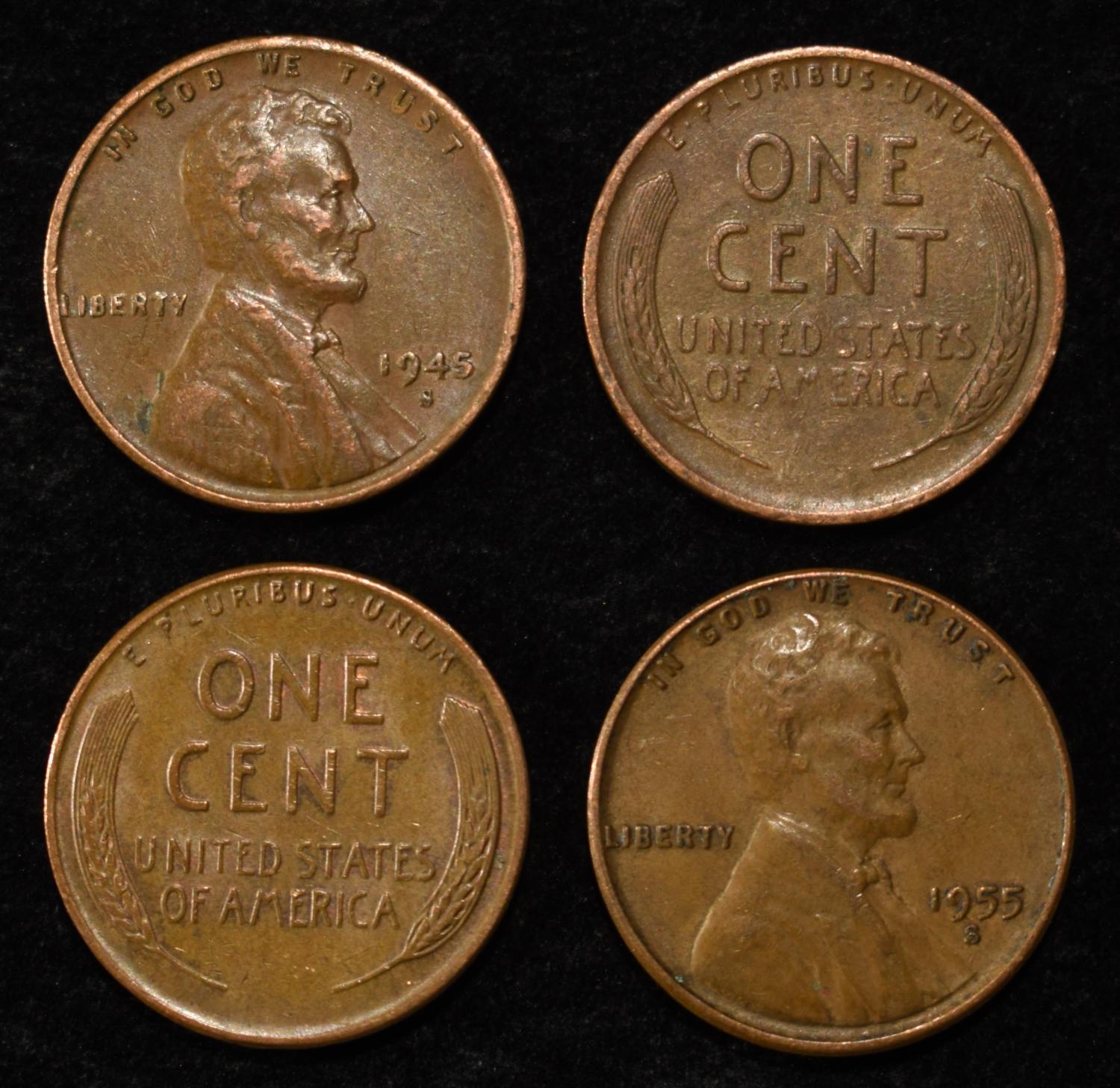 (152) 'S' MINT WHEAT CENTS