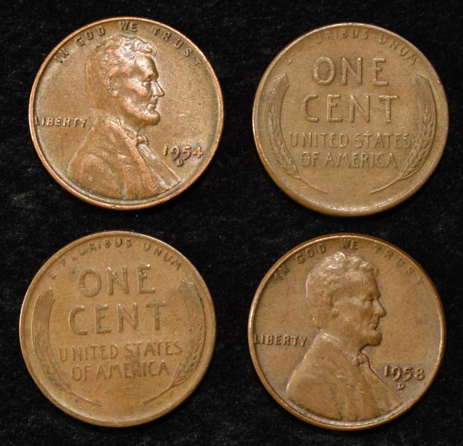 (500) 40'S & 50'S WHEAT CENTS