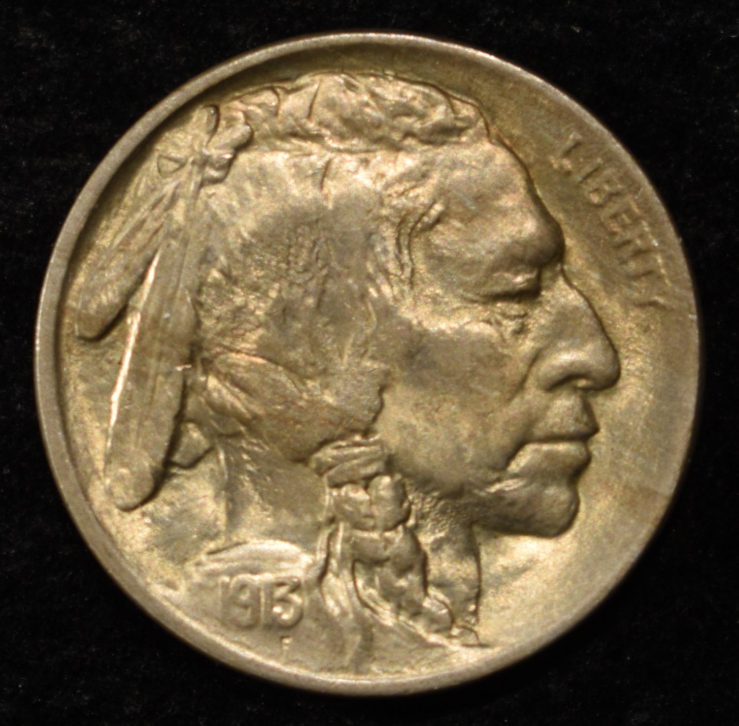 1913 T-2 BUFFALO NICKEL GEM BU
