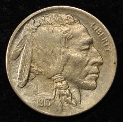 1913-D BUFFALO NICKEL CH BU. TOP RATED AUCTION HOUSE ESTIMATE $80 - $120.