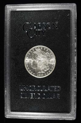 1885-CC MORGAN DOLLAR GSA CH BU. WEEKLY COIN & CURRENCY AUCTIONS ESTIMATE $900 - $1000.