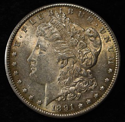 1891-S MORGAN DOLLAR BU. TOP RATED AUCTION HOUSE ESTIMATE $120 - $170.
