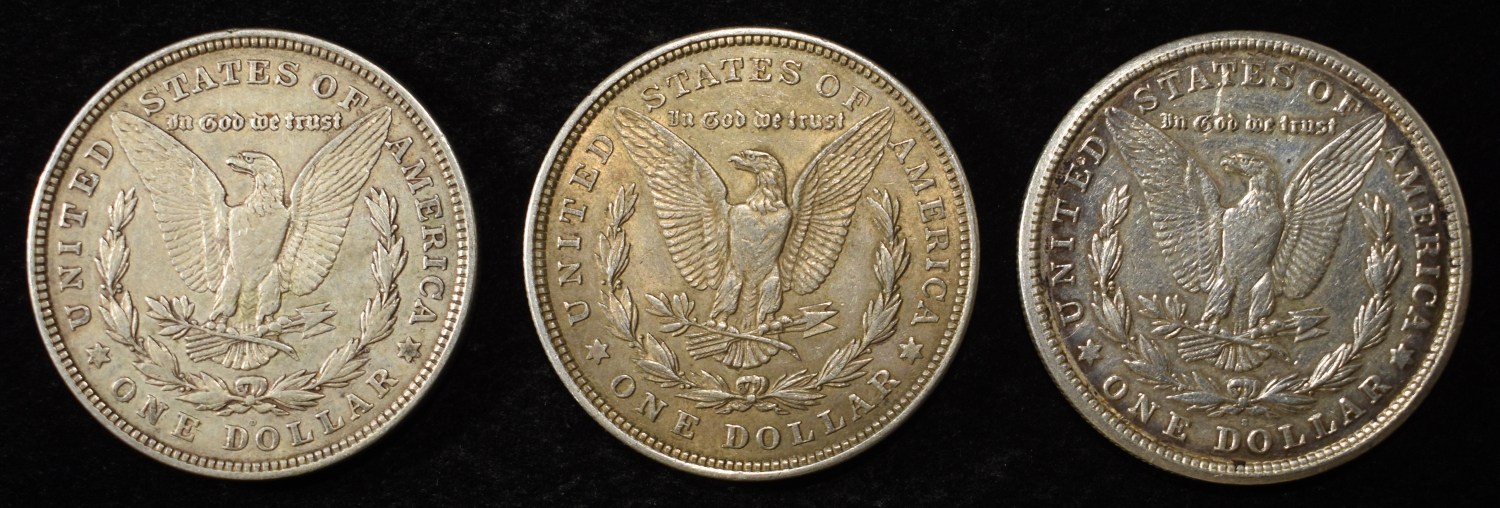 1921-P,D&S MORGAN DOLLAR