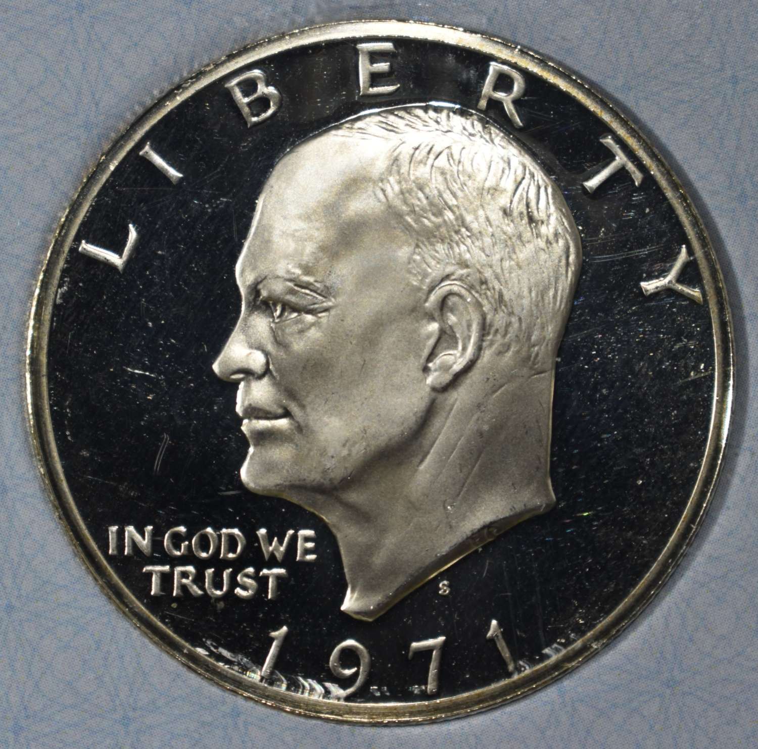 1971-S EISENHOWER DOLLAR AACGS SUPERB GEM PROOF