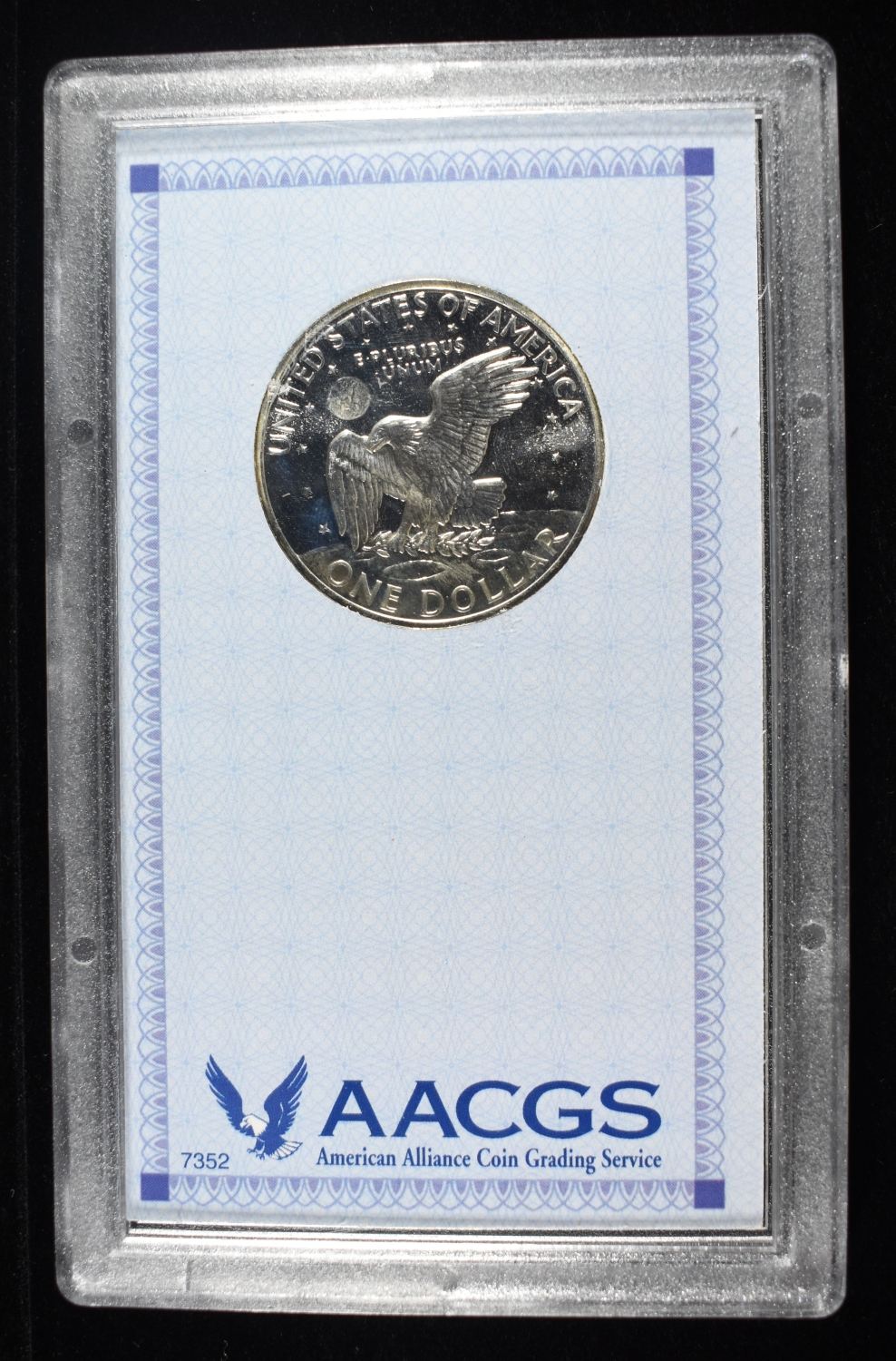 1971-S EISENHOWER DOLLAR AACGS SUPERB GEM PROOF