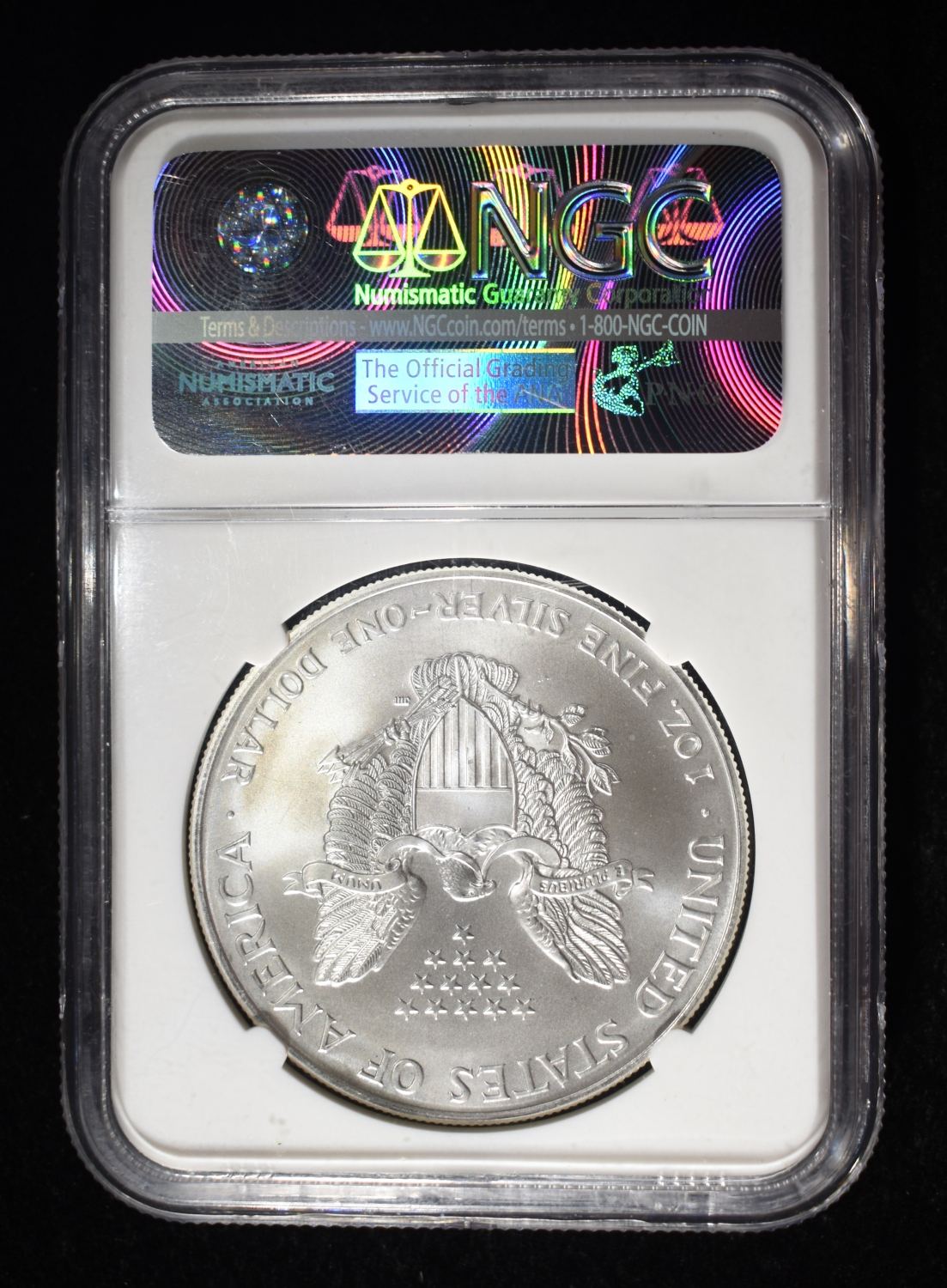 2001 AMERICAN SILVER EAGLE MS69