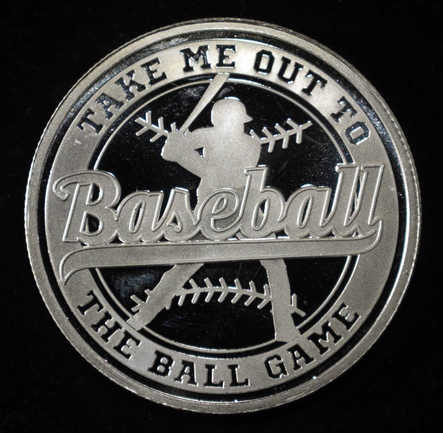 BASEBALL 1 OZ .999 SILVER ROUND