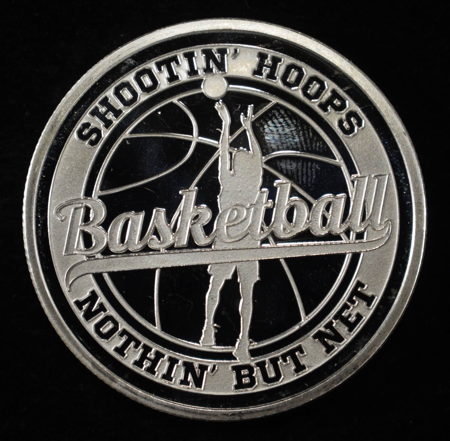 BASKETBALL 1 OZ .999 SILVER ROUND