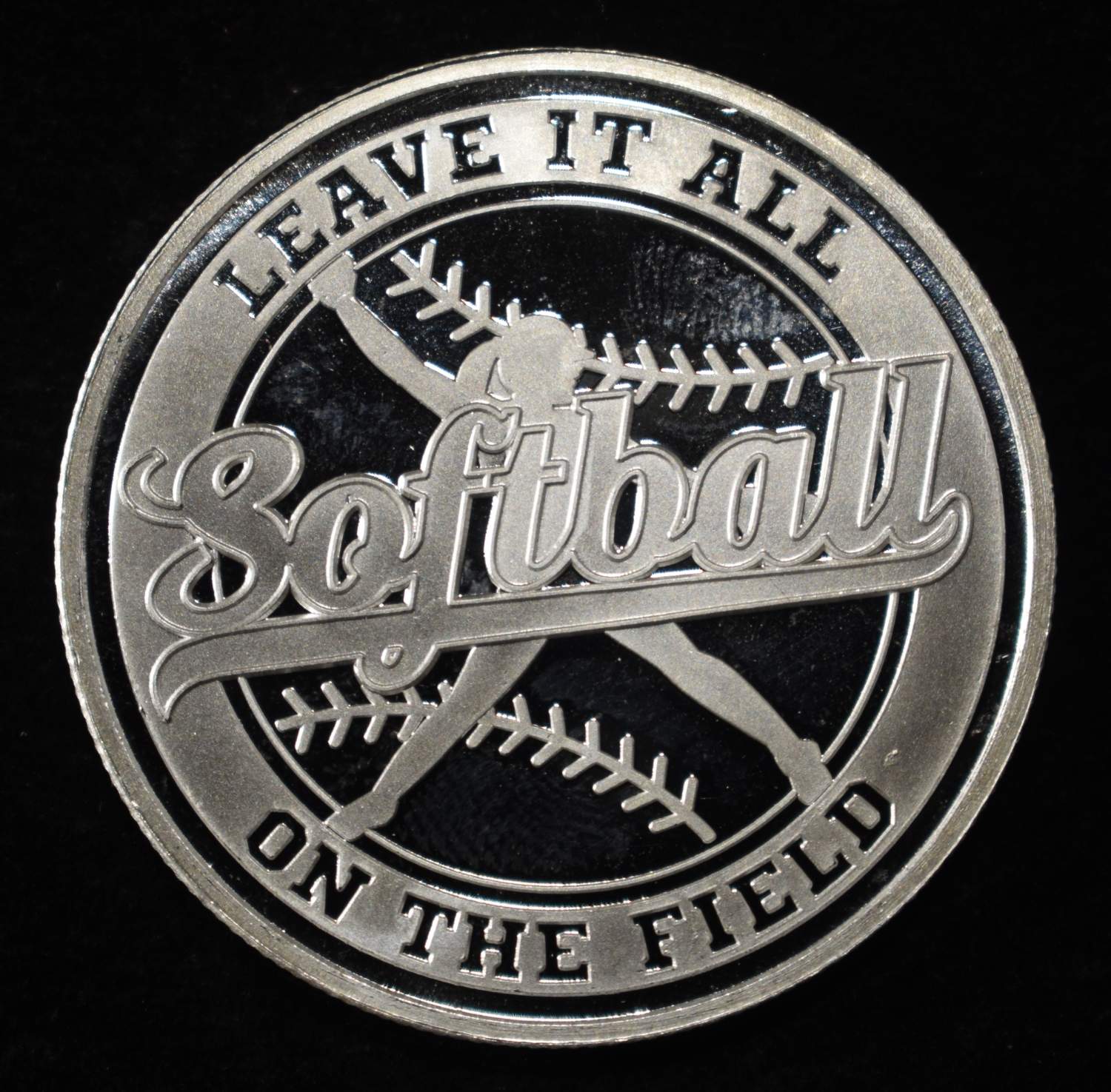 SOFTBALL 1 OZ .999 SILVER ROUND