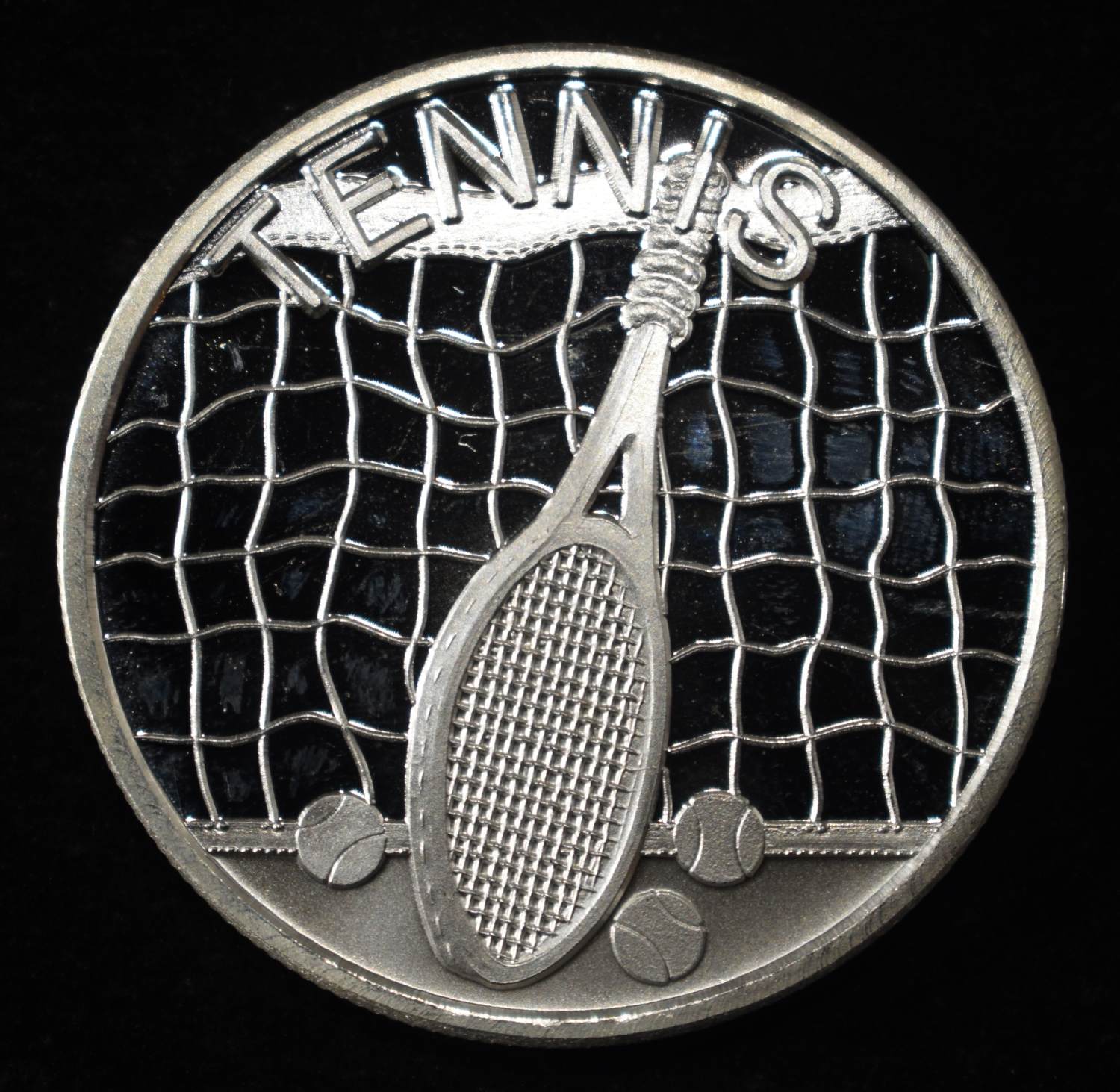 TENNIS 1 OZ .999 SILVER ROUND