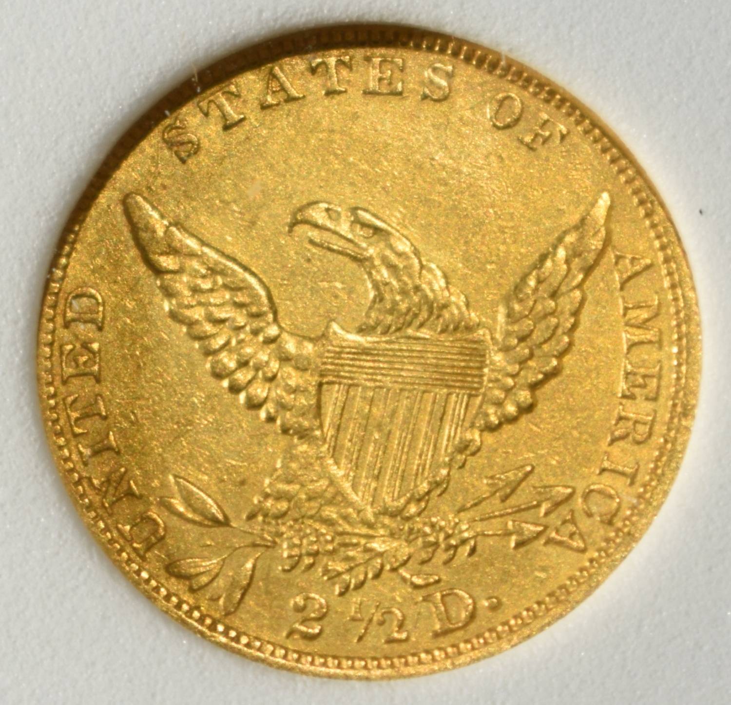 1836 $2.50 LIBERTY GOLD PCI BU