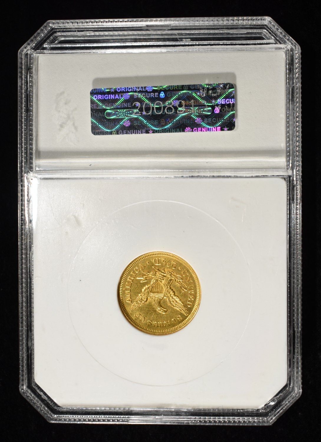 1850 $2.50 LIBERTY GOLD PCI CH/GEM BU
