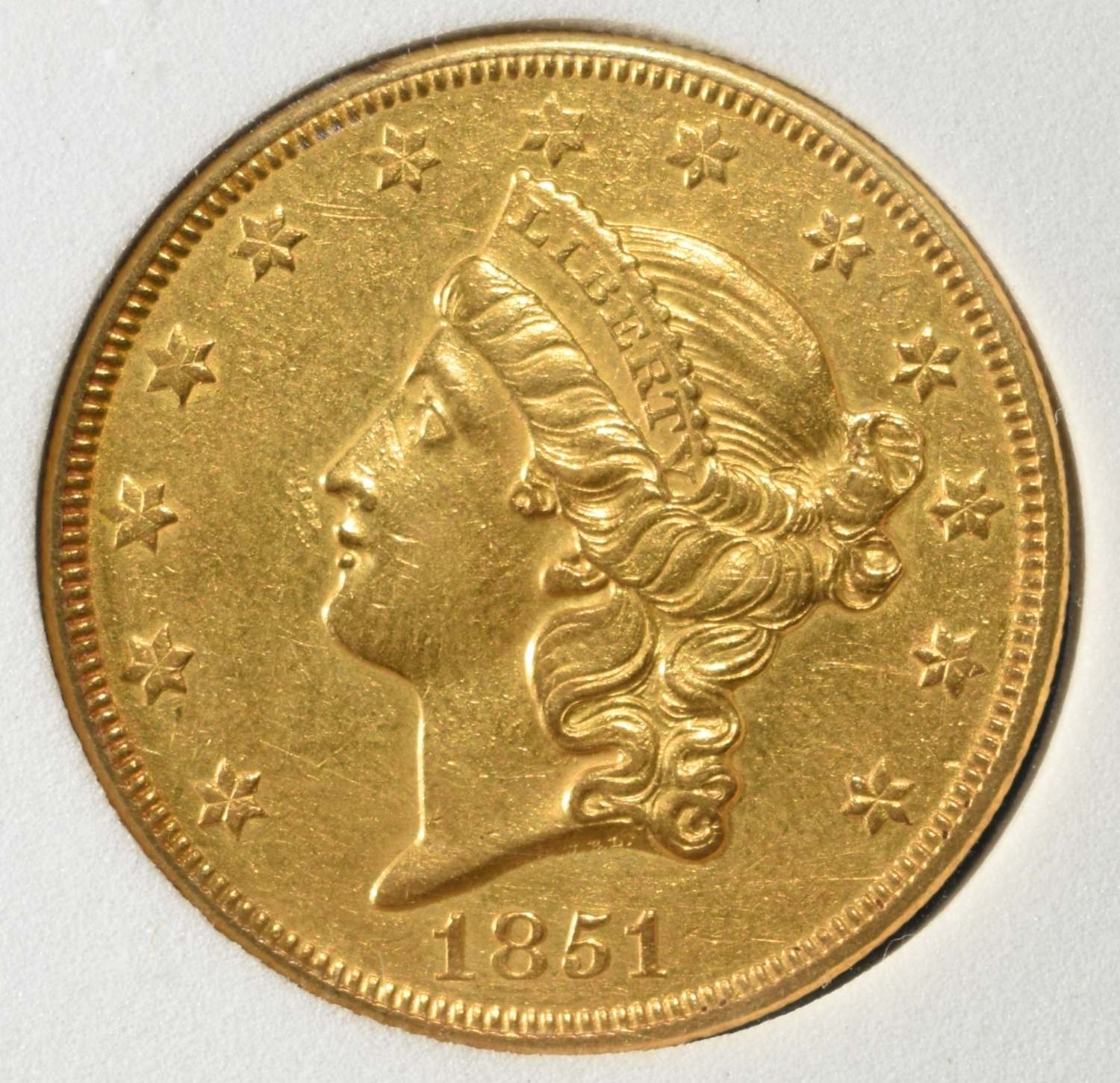 1851-O $20 LIBERTY GOLD TYPE-1 PCI BU