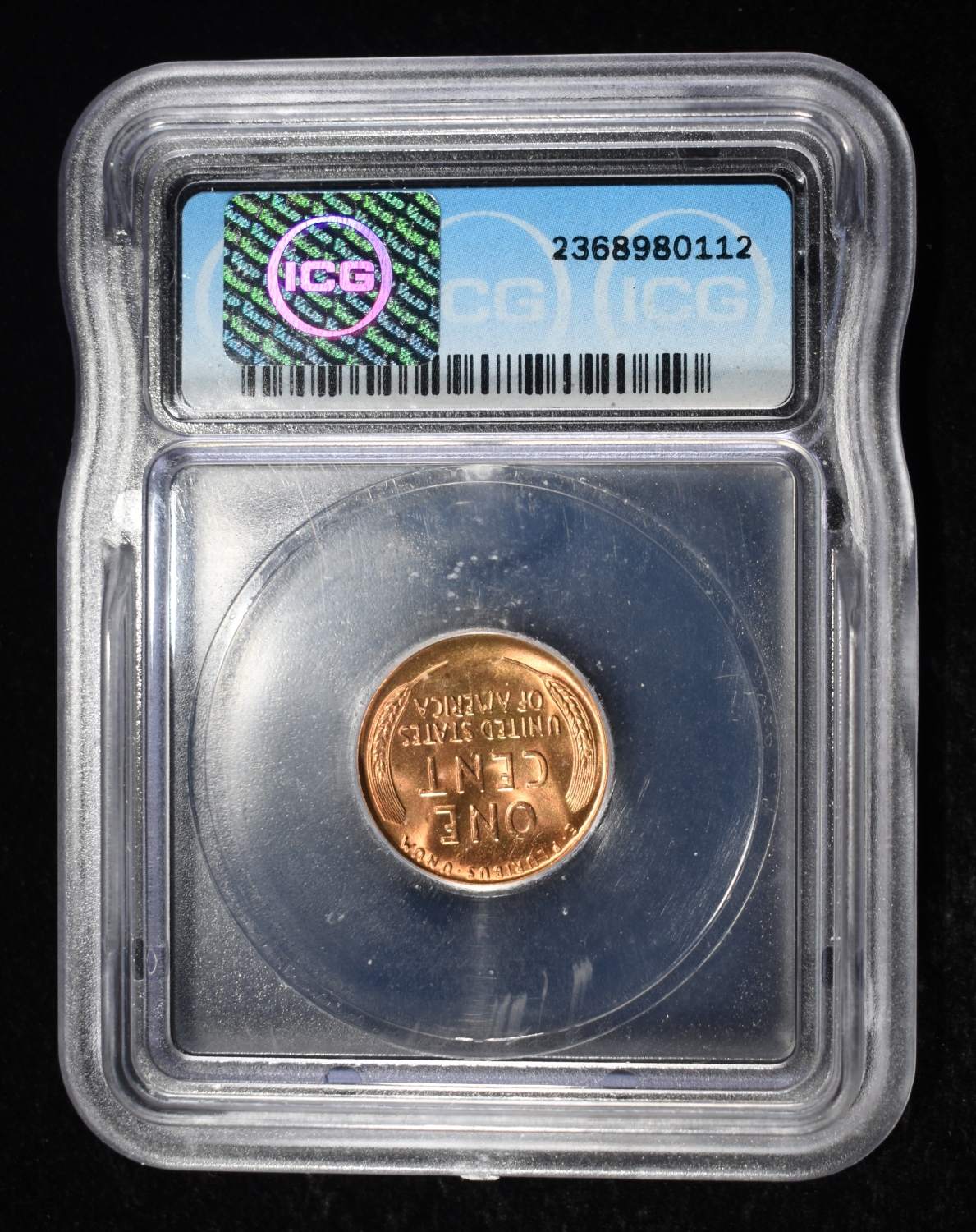 1955-S WHEAT CENT ICG MS67+RD