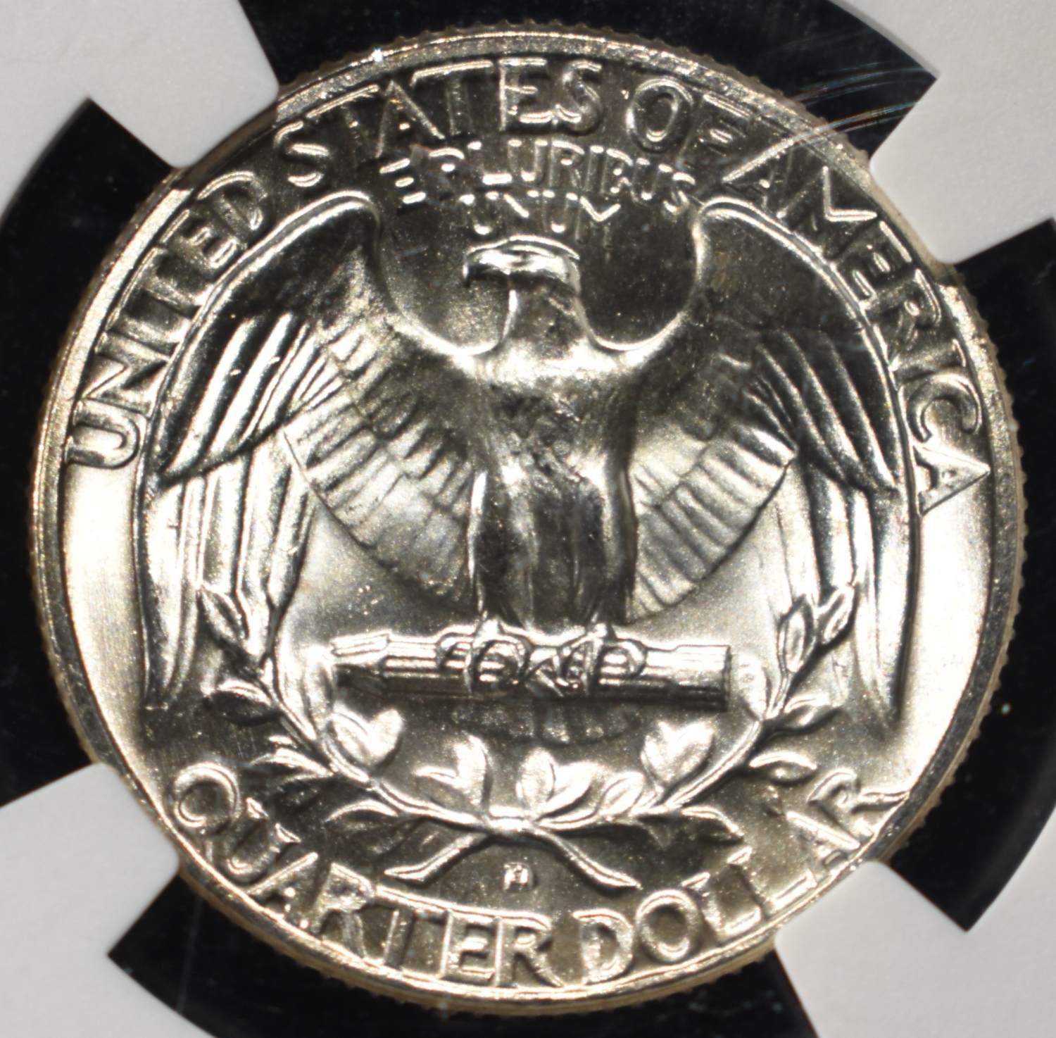 1964-D WASHINGTON QUARTER NGC MS66