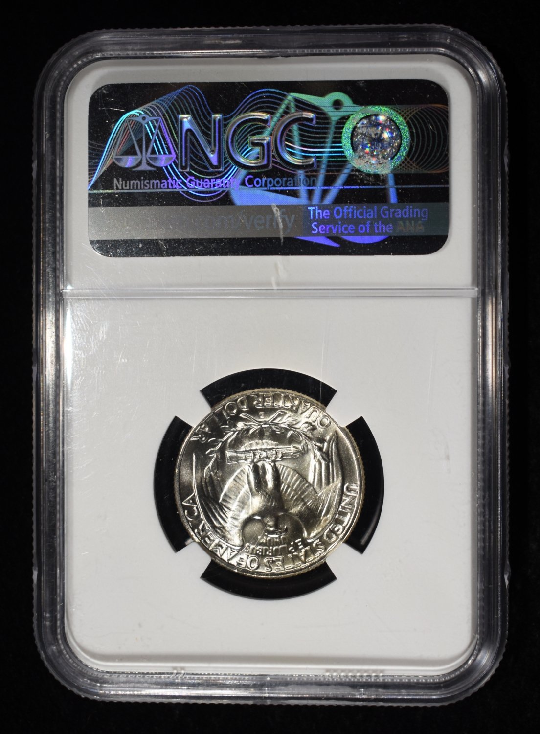 1964-D WASHINGTON QUARTER NGC MS66