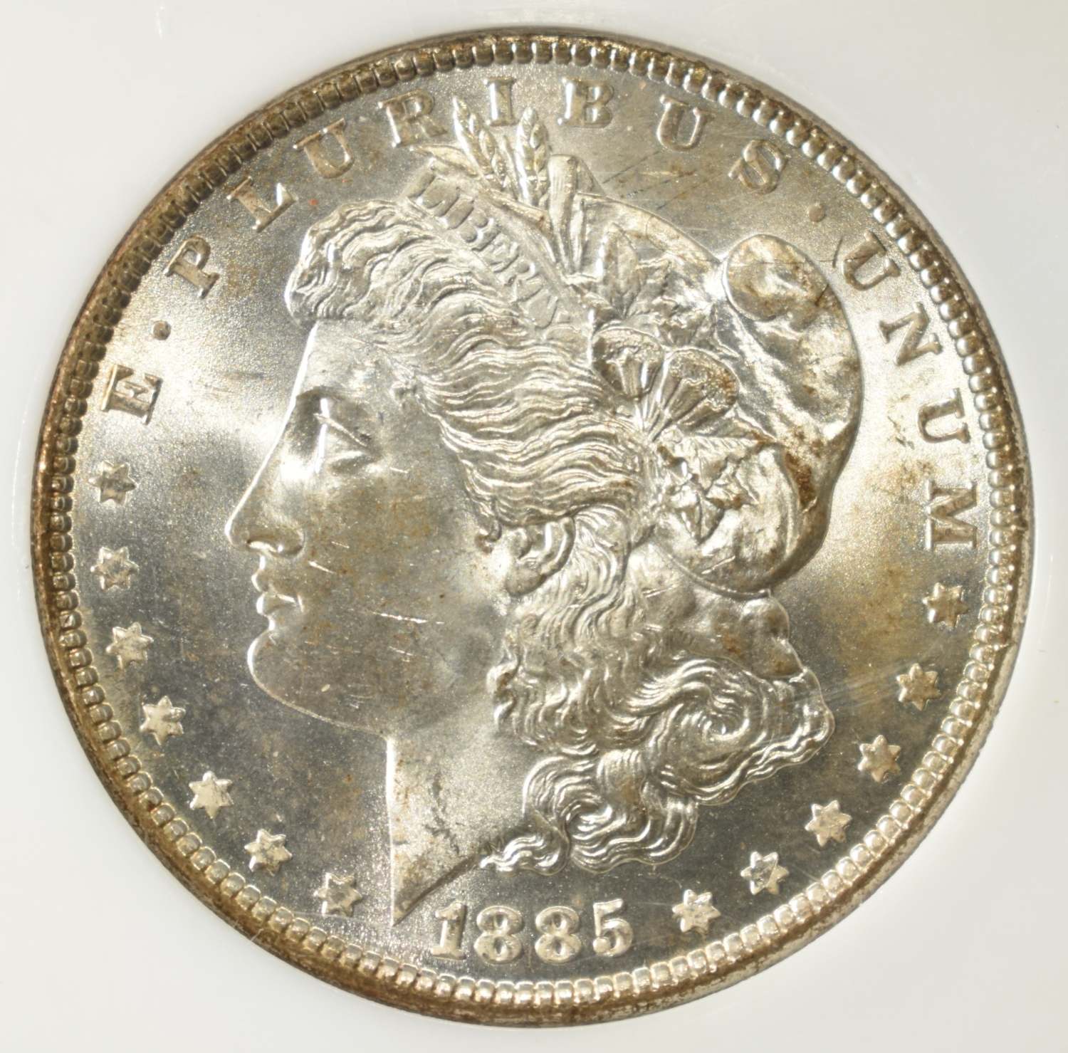 1885 MORGAN DOLLAR PCI GEM BU