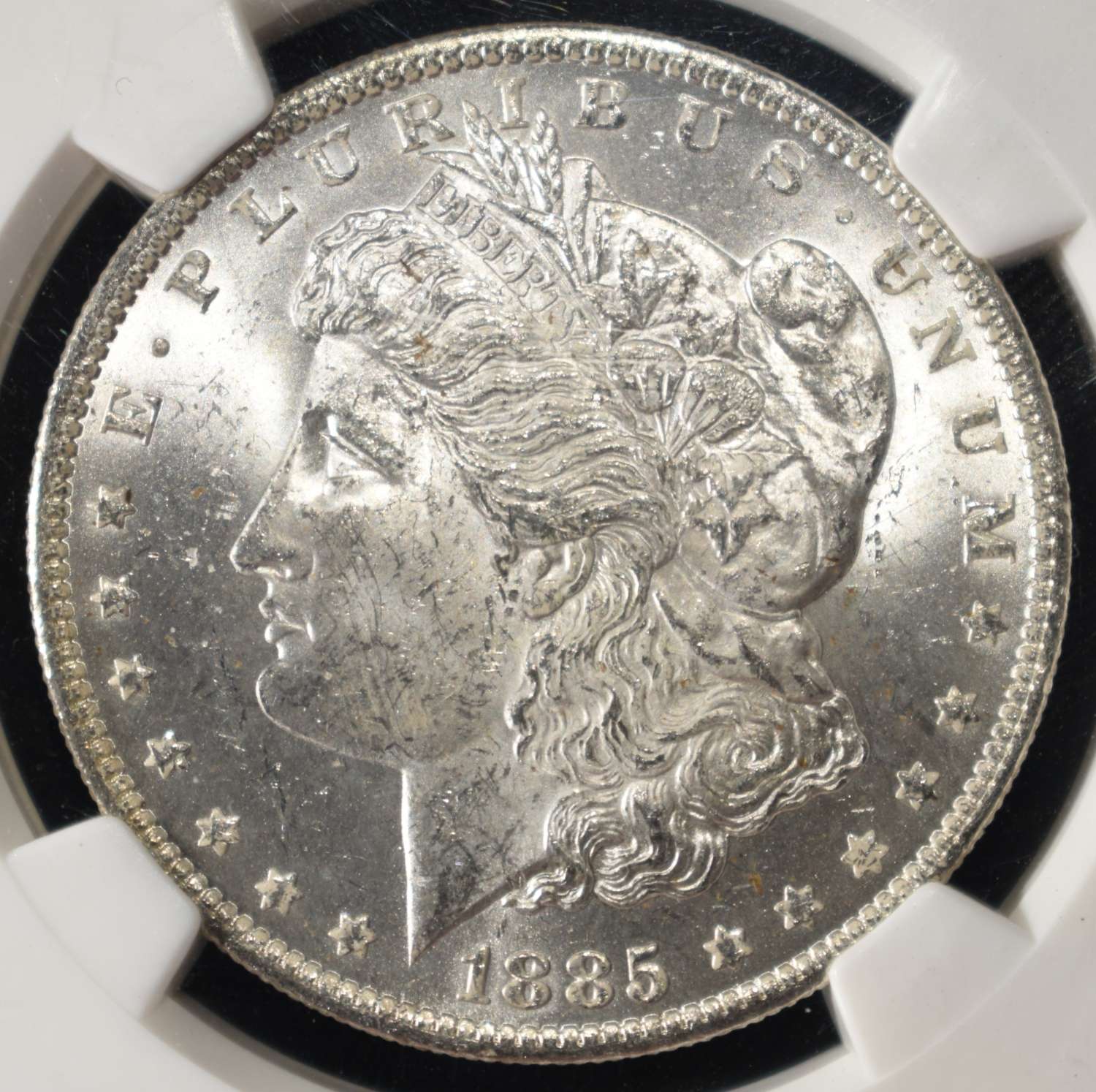 1885-O MORGAN DOLLAR NGC MS-63 OLATHE HOARD