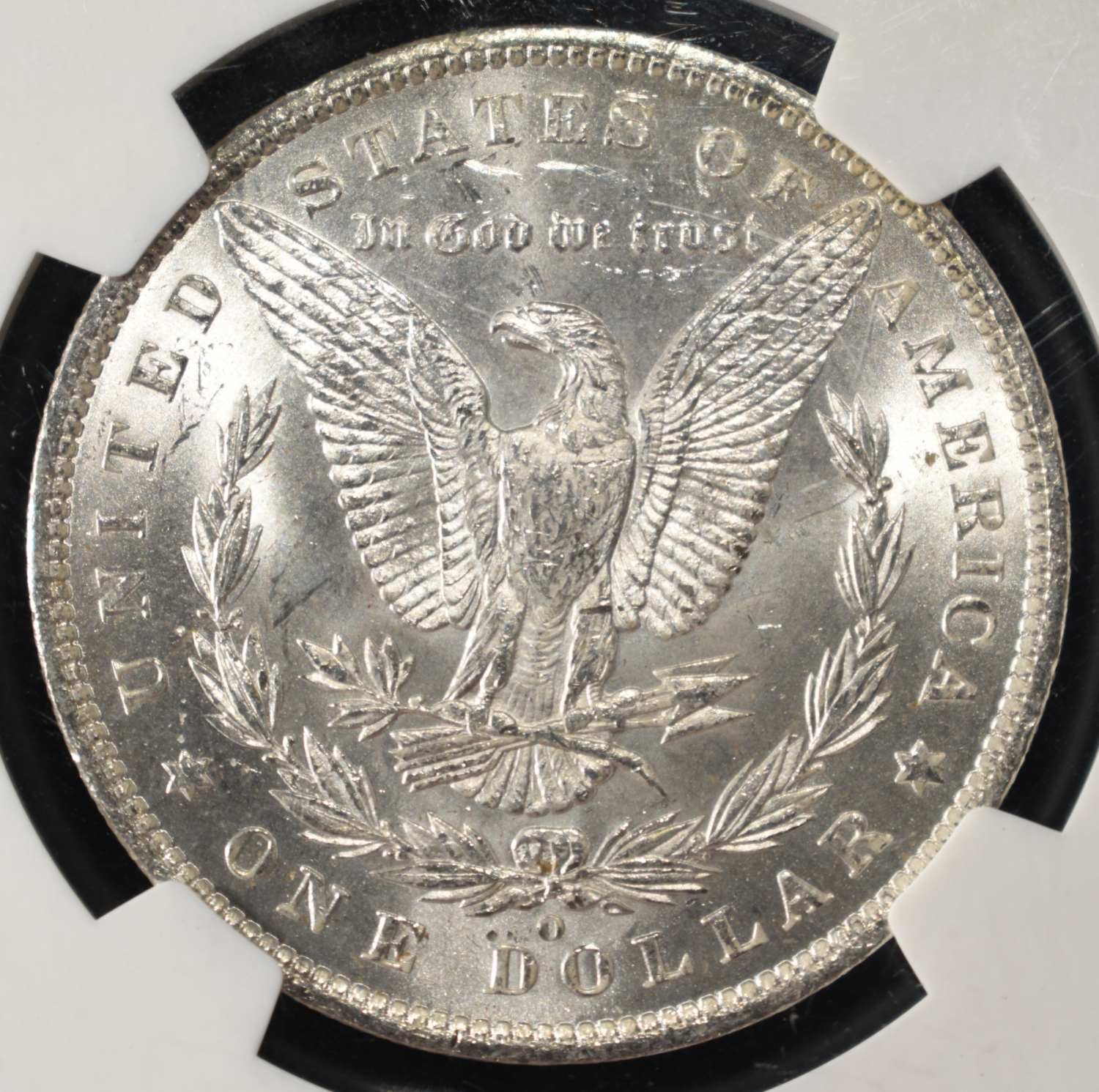 1885-O MORGAN DOLLAR NGC MS-63 OLATHE HOARD