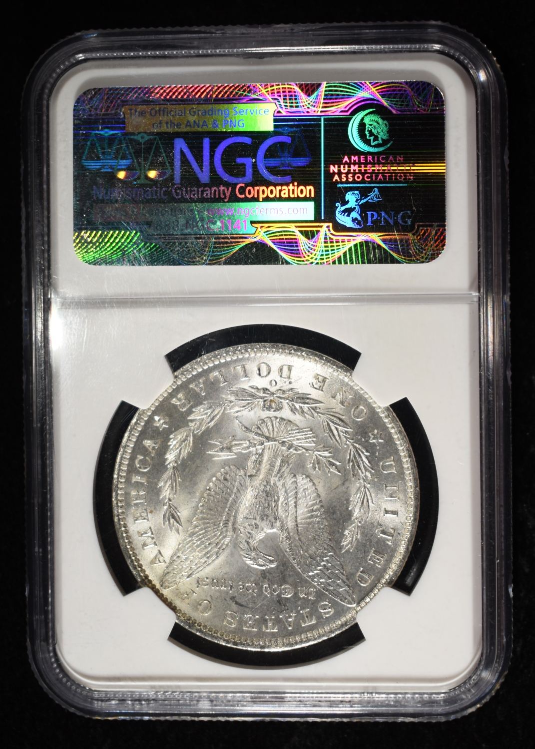 1885-O MORGAN DOLLAR NGC MS-63 OLATHE HOARD