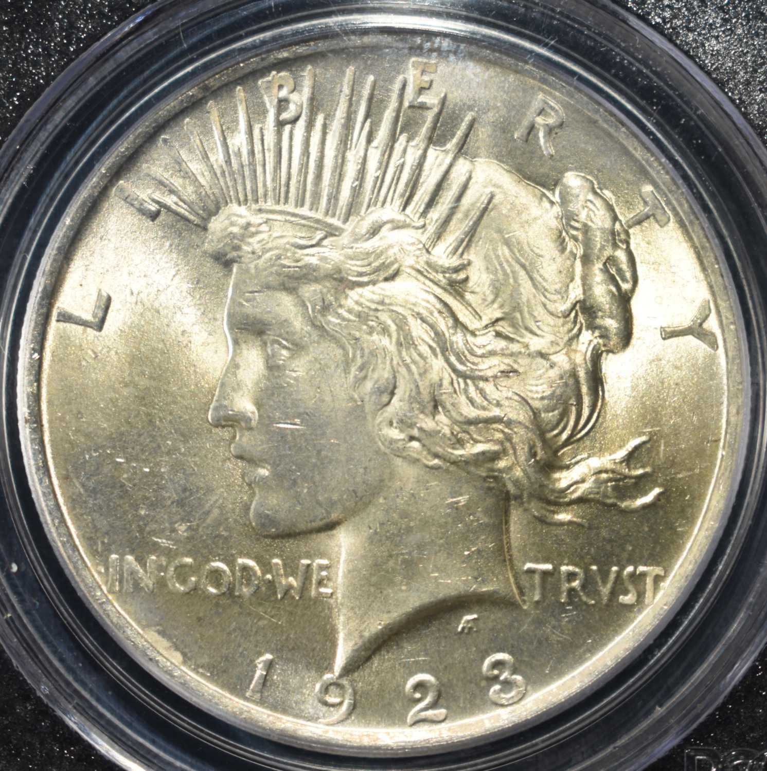 1923 PEACE DOLLAR PCGS MS63