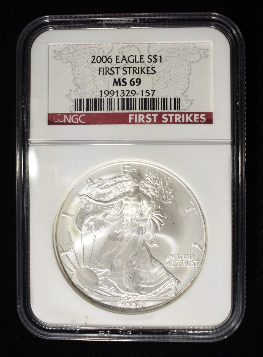 2006 AMERICAN SILVER EAGLE NGC MS69