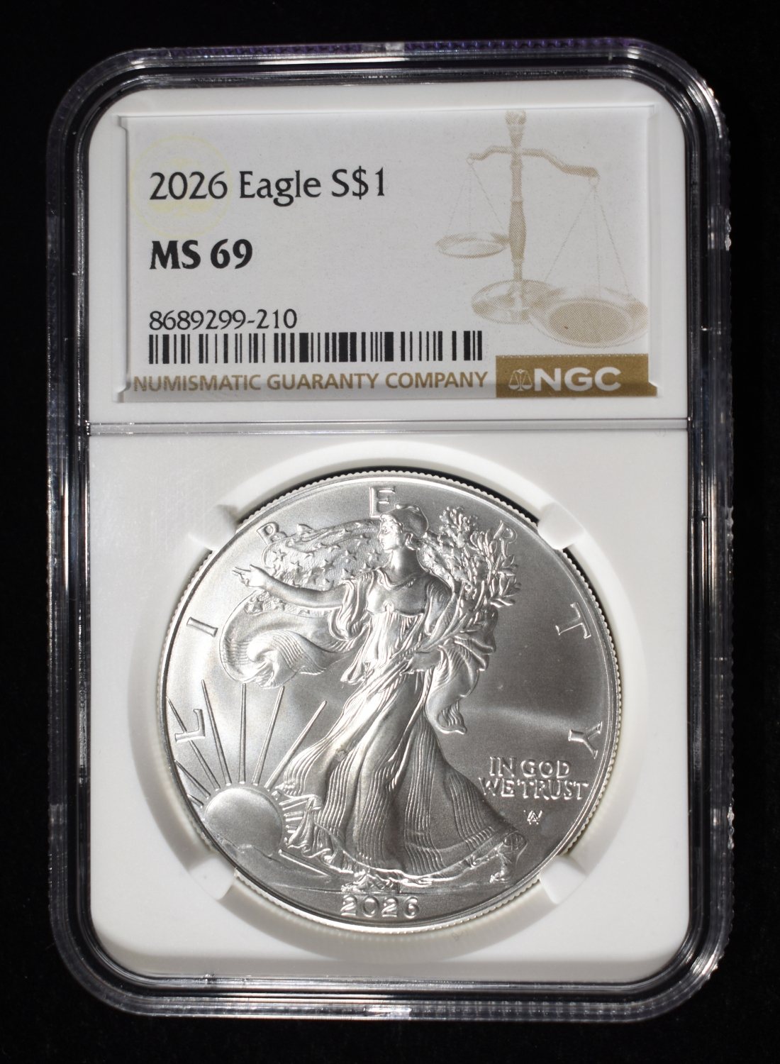 2026 AMERICAN SILVER EAGLE NGC MS69