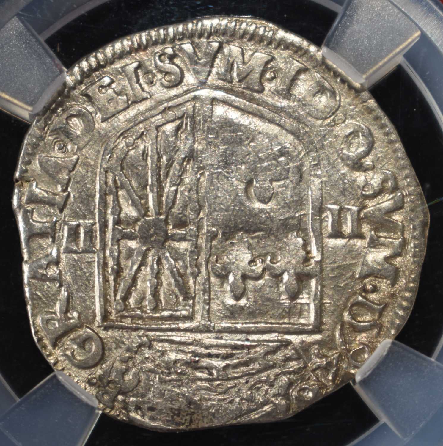 1594 FRANCE 1/4E NAVARRE- HENRI IV NGC GENUINE