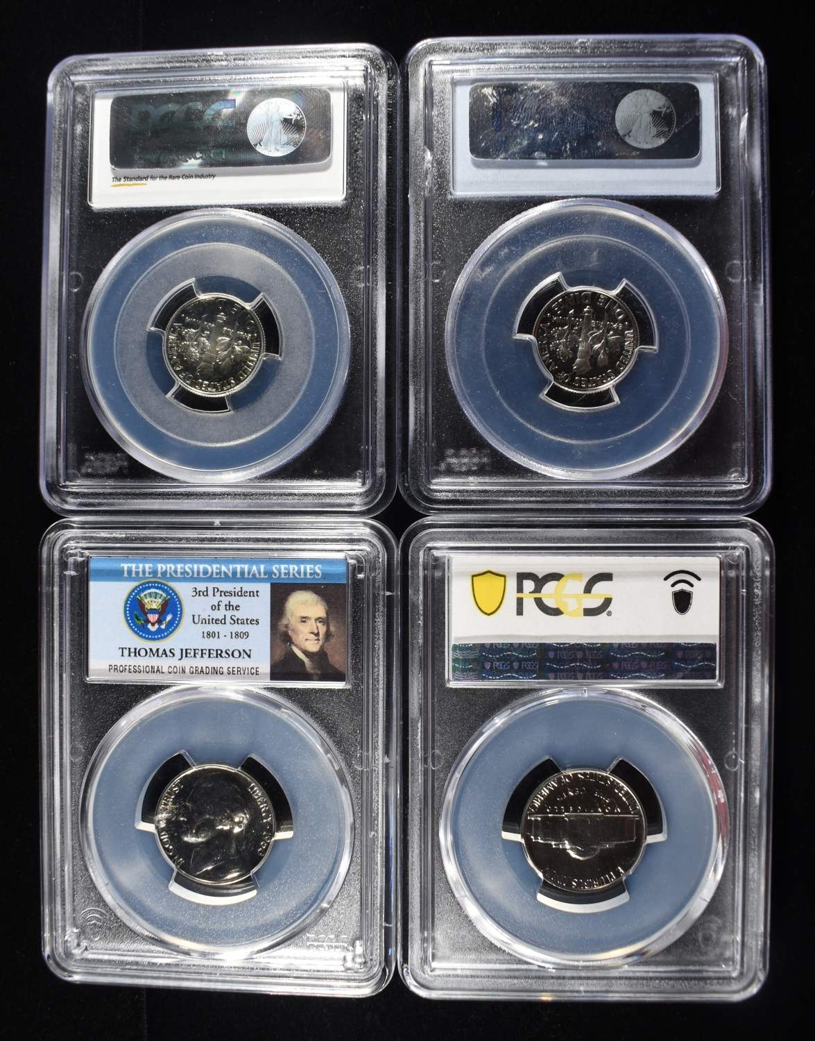 (4) PCGS GRADED COINS