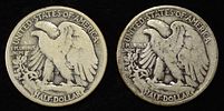 1917-S VG, & 18-S FINE WALKING LIBERTY HALVES. LEADERS IN ON-LINE AUCTIONS ESTIMATE $80 - $100.Image - 1