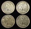 1936, 37, 38, 39 WALKING LIBERTY HALF DOLLARS. TOP RATED AUCTION HOUSE ESTIMATE $130 - $150.Image - 1