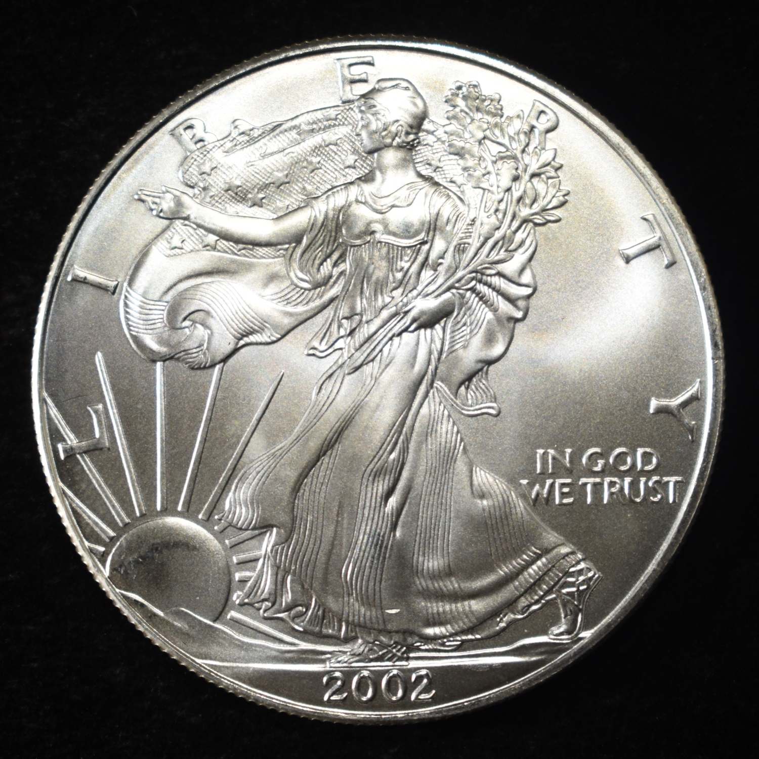 2002 AMERICAN SILVER EAGLE