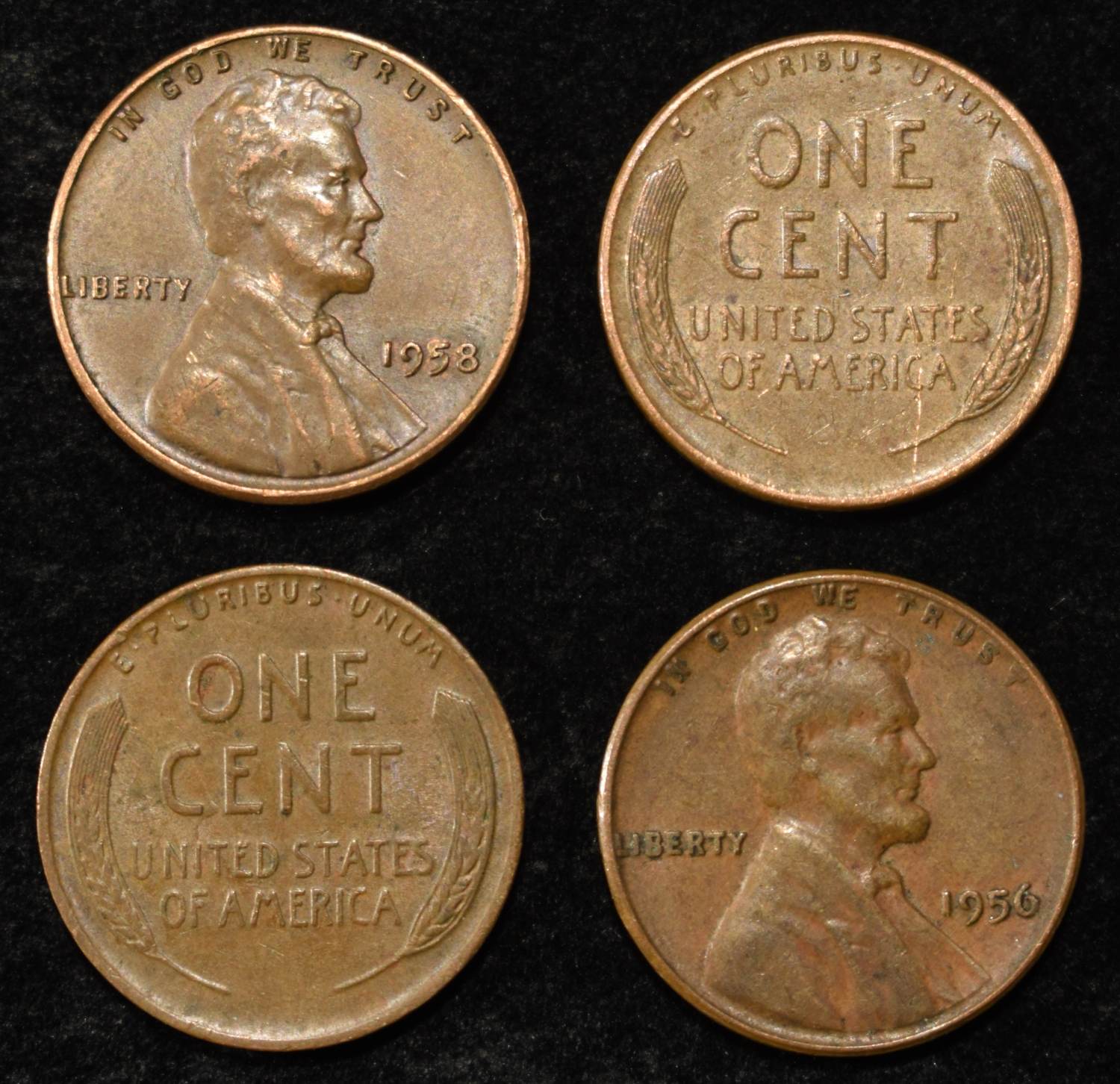 (500) 40'S & 50'S WHEAT CENTS