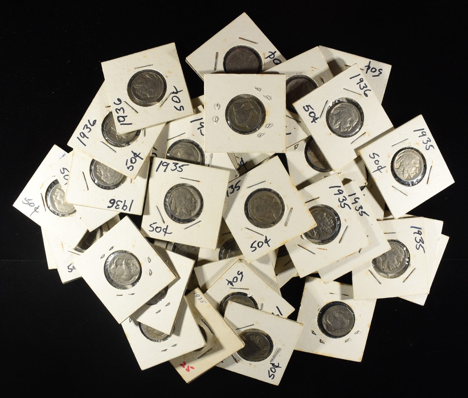 (20) 1935 & (20) 1936 BUFFALO NICKELS
