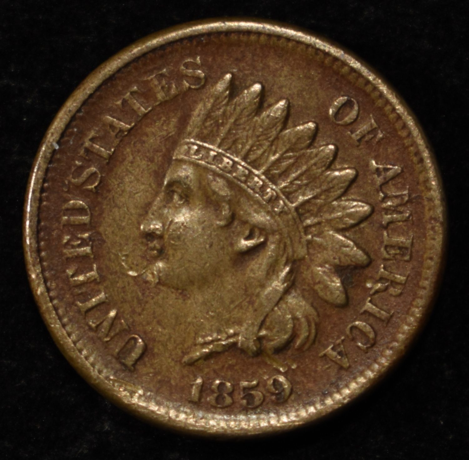 1859 INDIAN CENT AU