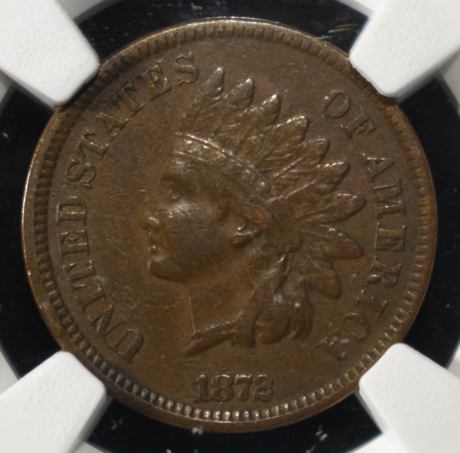 1872 INDIAN CENT NGC VF30BN