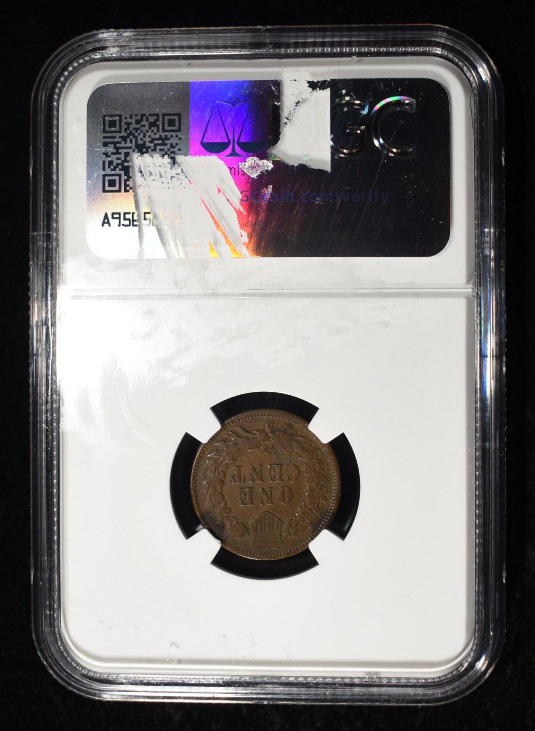 1872 INDIAN CENT NGC VF30BN