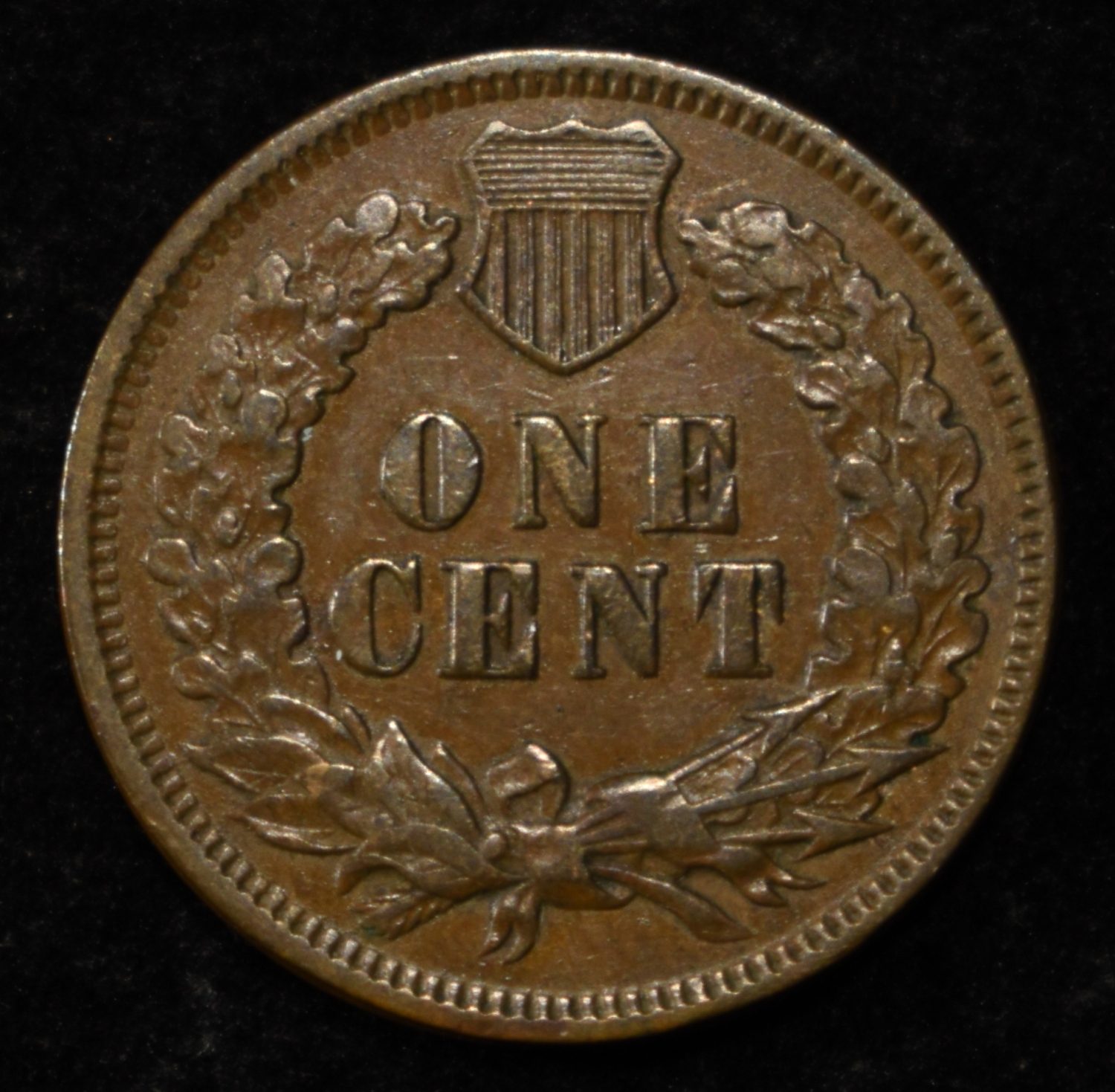 1875 INDIAN CENT AU