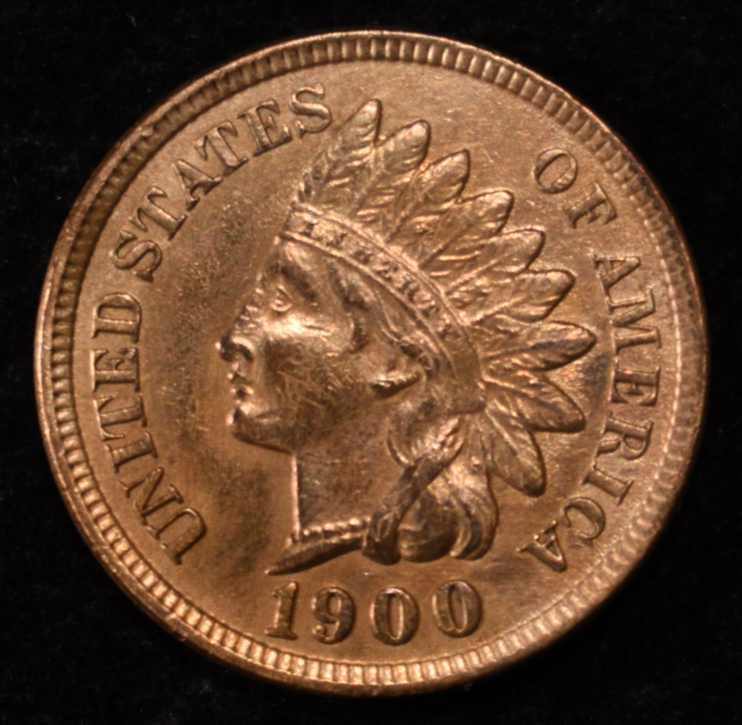 1900 INDIAN CENT UNC