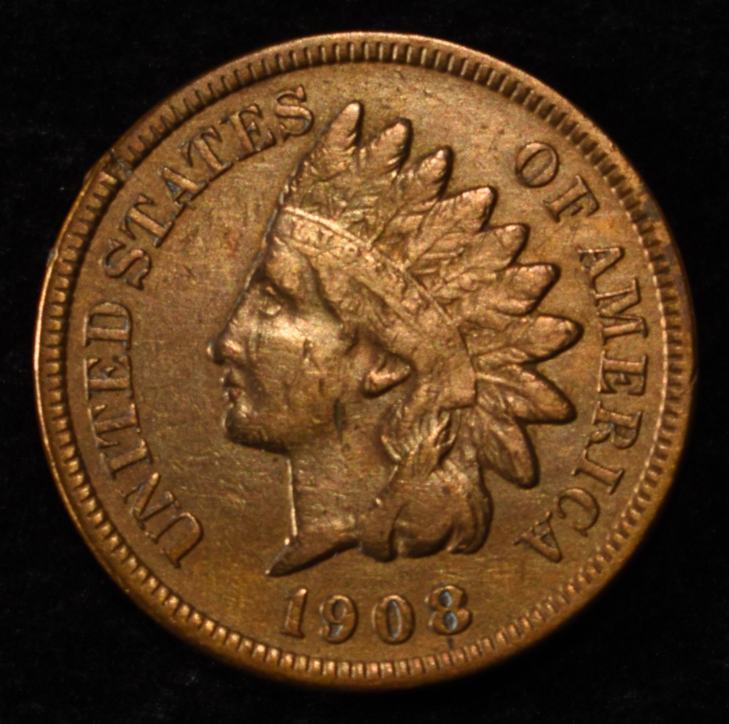 1908-S INDIAN CENT AU