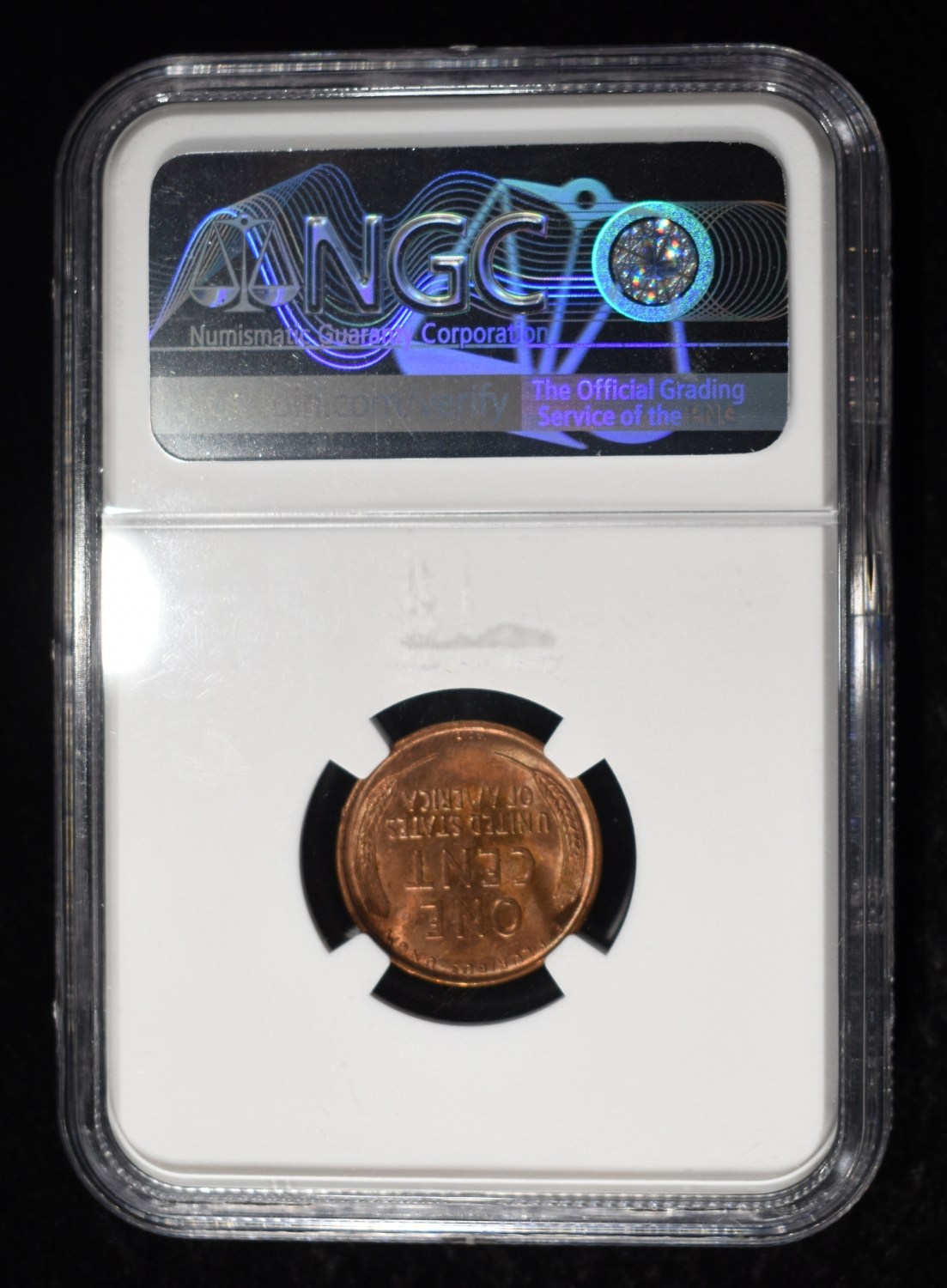 1909 VDB WHEAT CENT NGC MS65RB