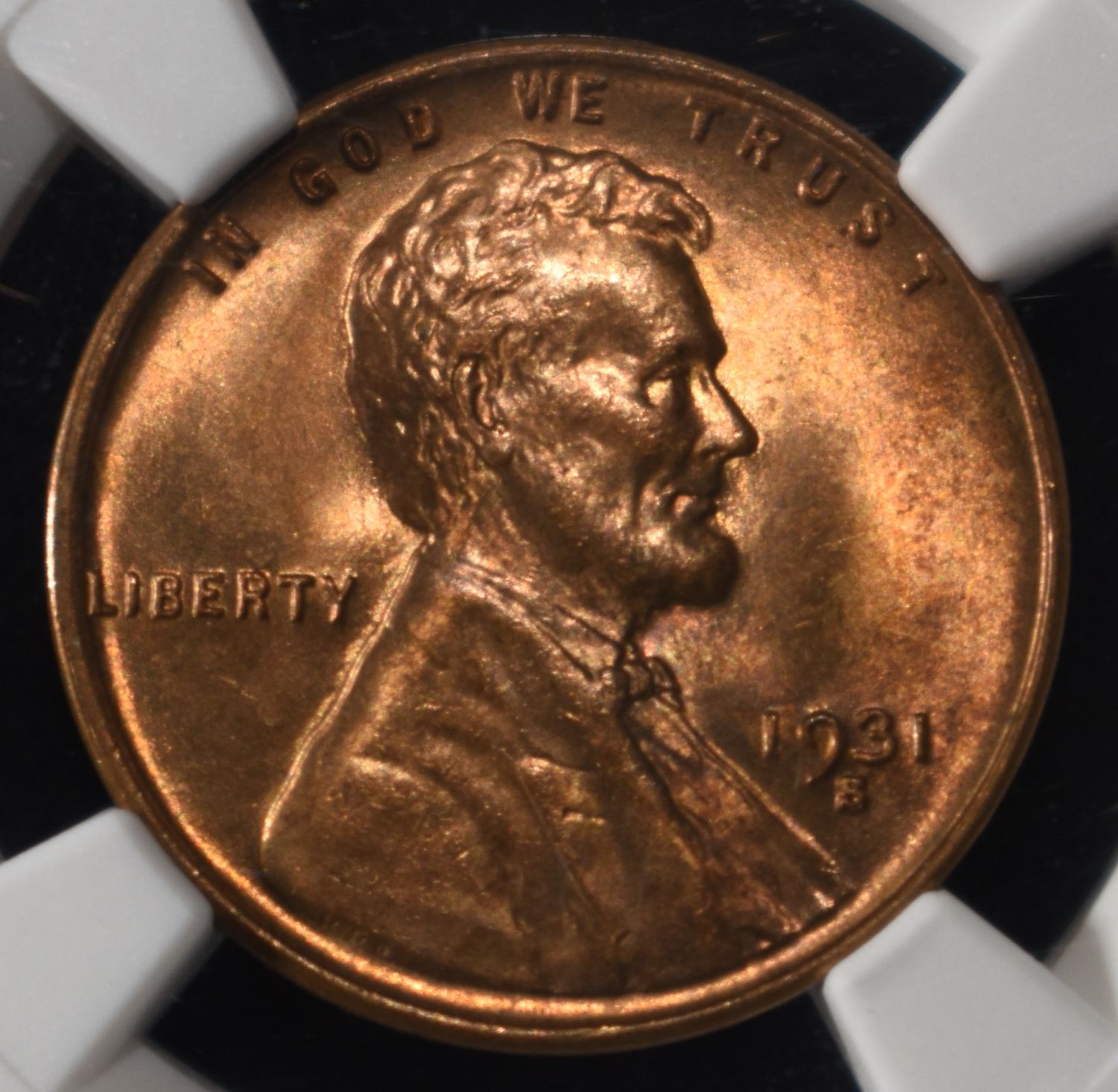 1931-S WHEAT CENT NGC MS65 RD