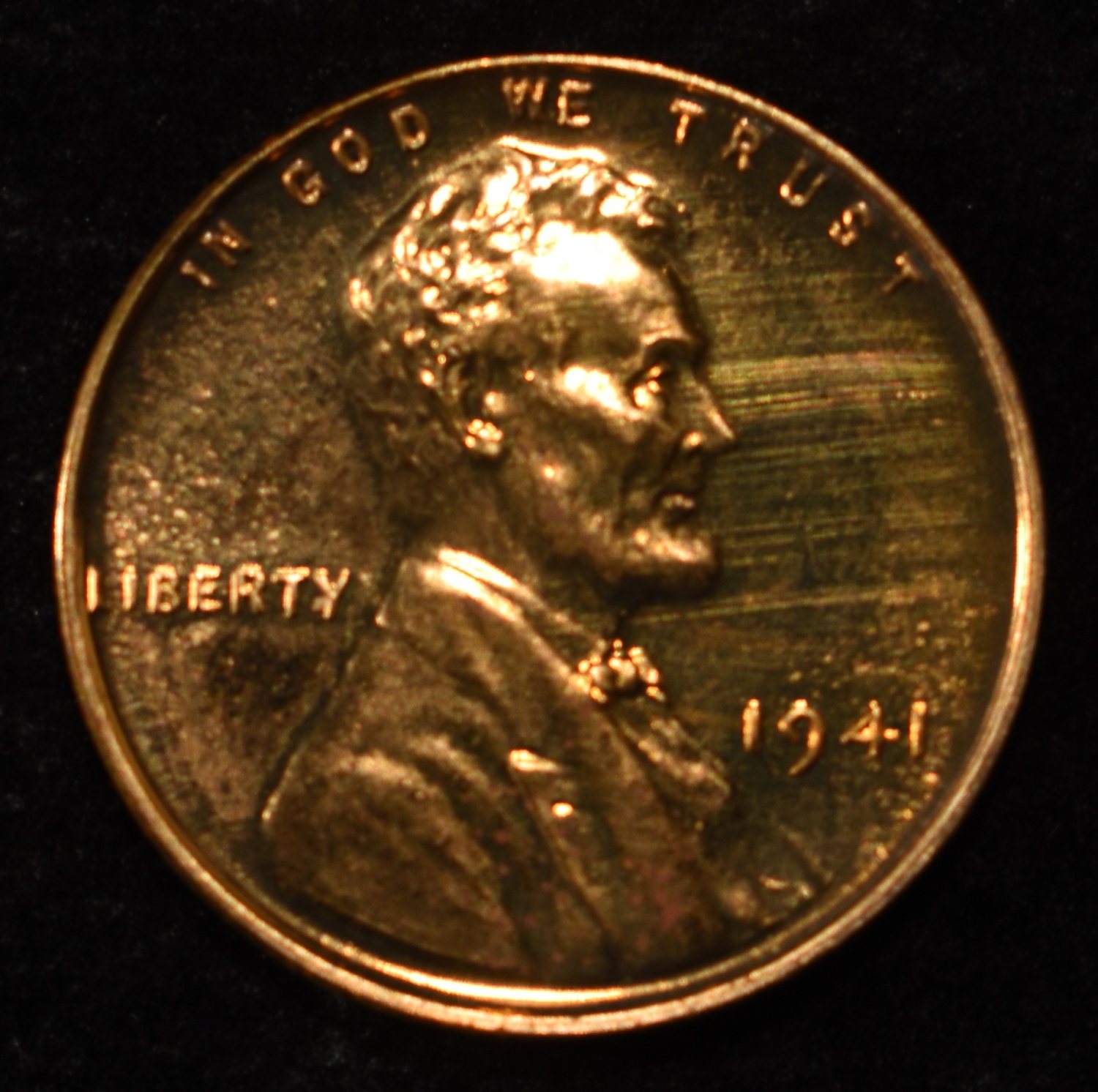 1941 LINCOLN CENT GEM PROOF RED