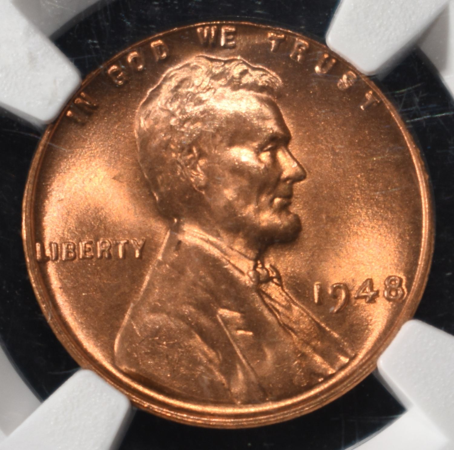 1948 WHEAT CENT NGC MS66RD