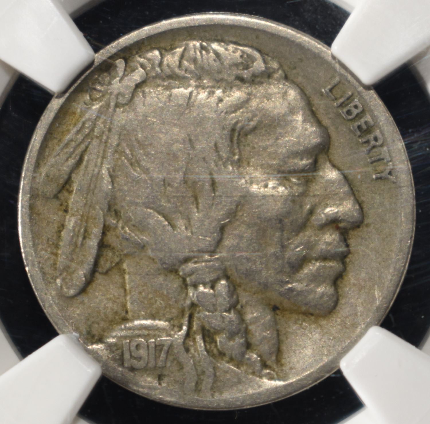 1917-D BUFFALO NICKEL NGC VF25
