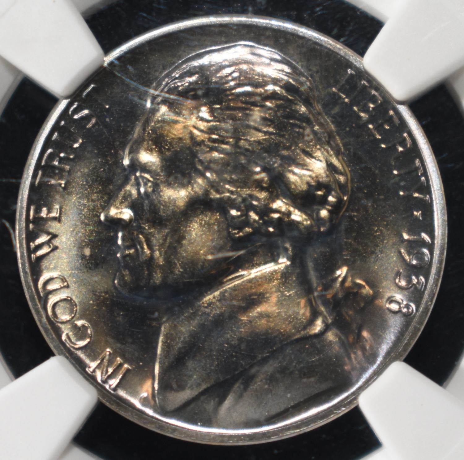 1938 JEFFERSON NICKEL NGC PF64