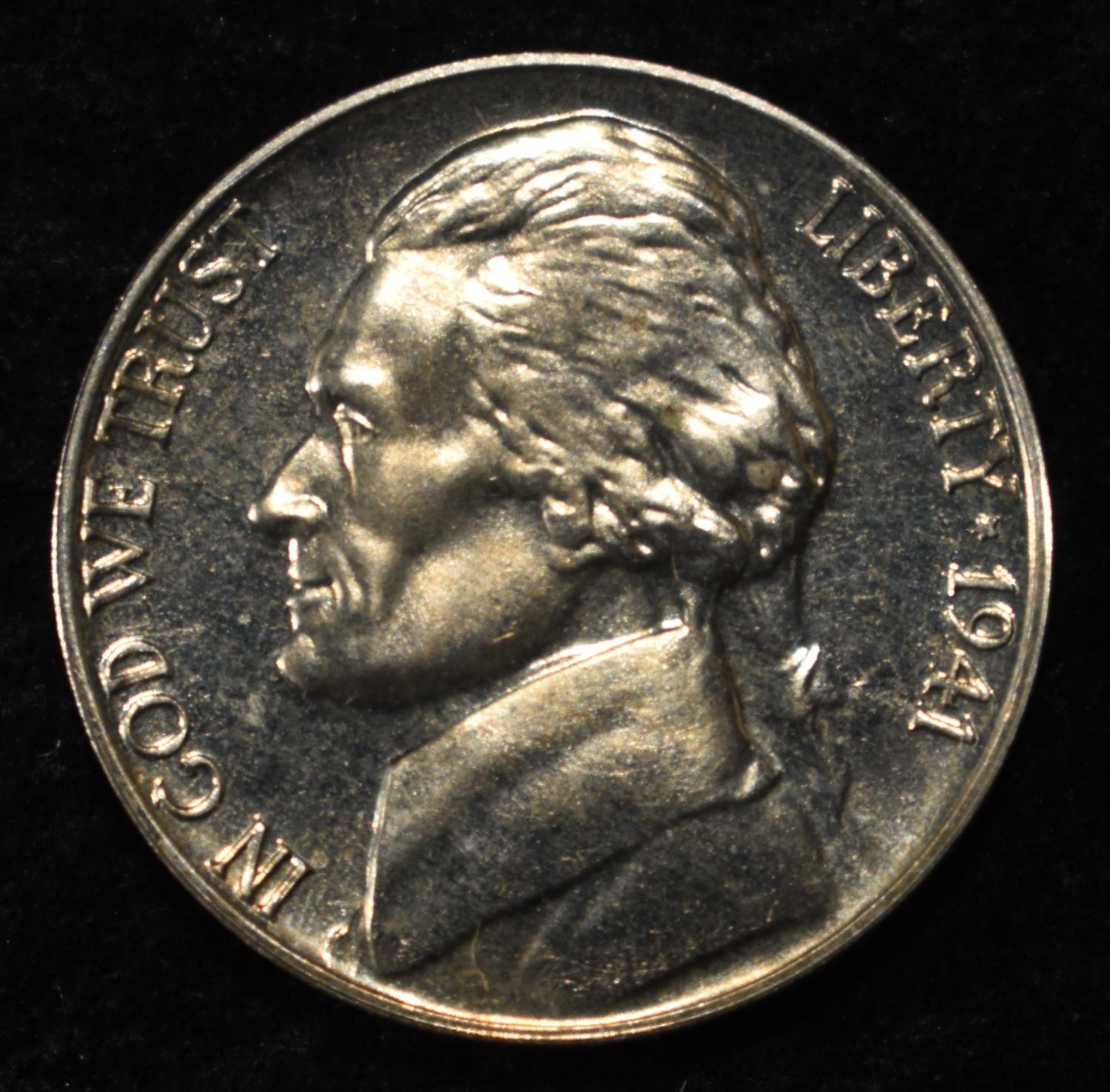 1941 JEFFERSON NICKEL GEM PROOF